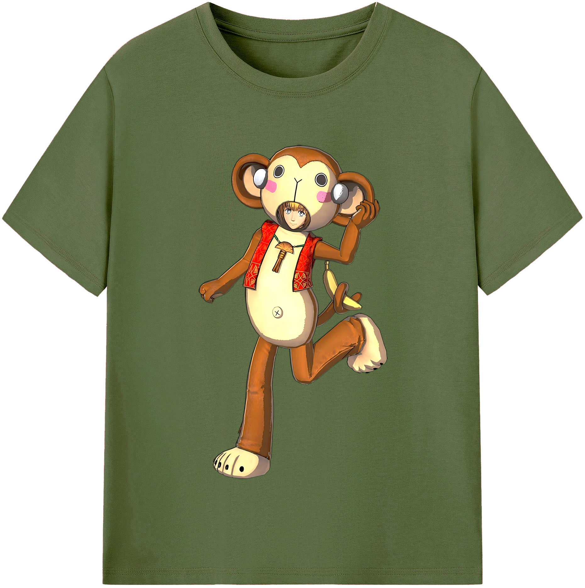 （画像用） 進撃の巨人 アルミン·アルレルト Attack on Titan Armin Arlert 綿100％半袖Tシャツ（フロントプリント）
